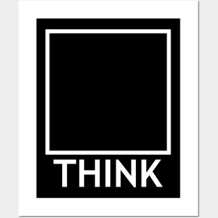 THINK OUTSIDE THE BOX dark Posters and Art